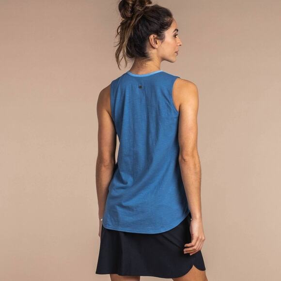 Sherpa - Shaanti Embroidered Blue Tank Top Size Medium New With Tags - Picture 4 of 9